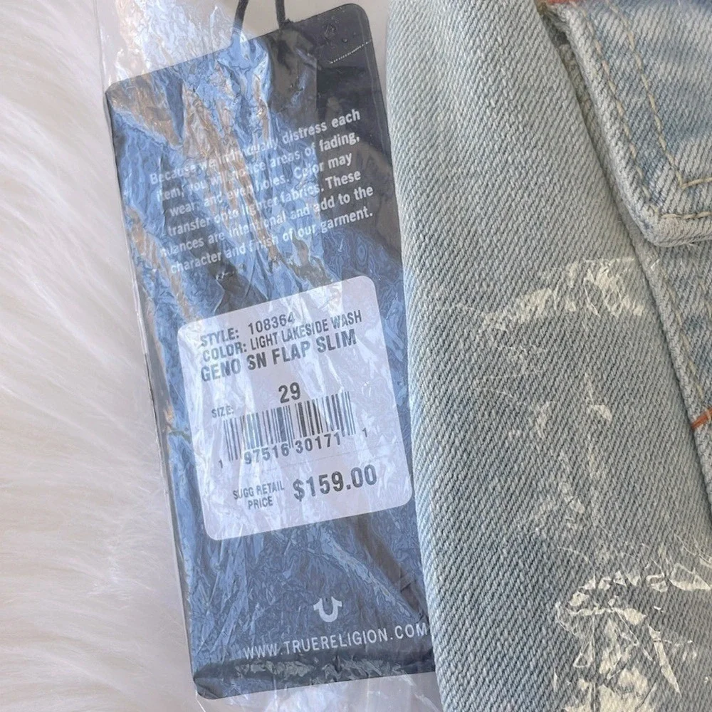 True Religion Jeans Light Lakeside Wash‎ 